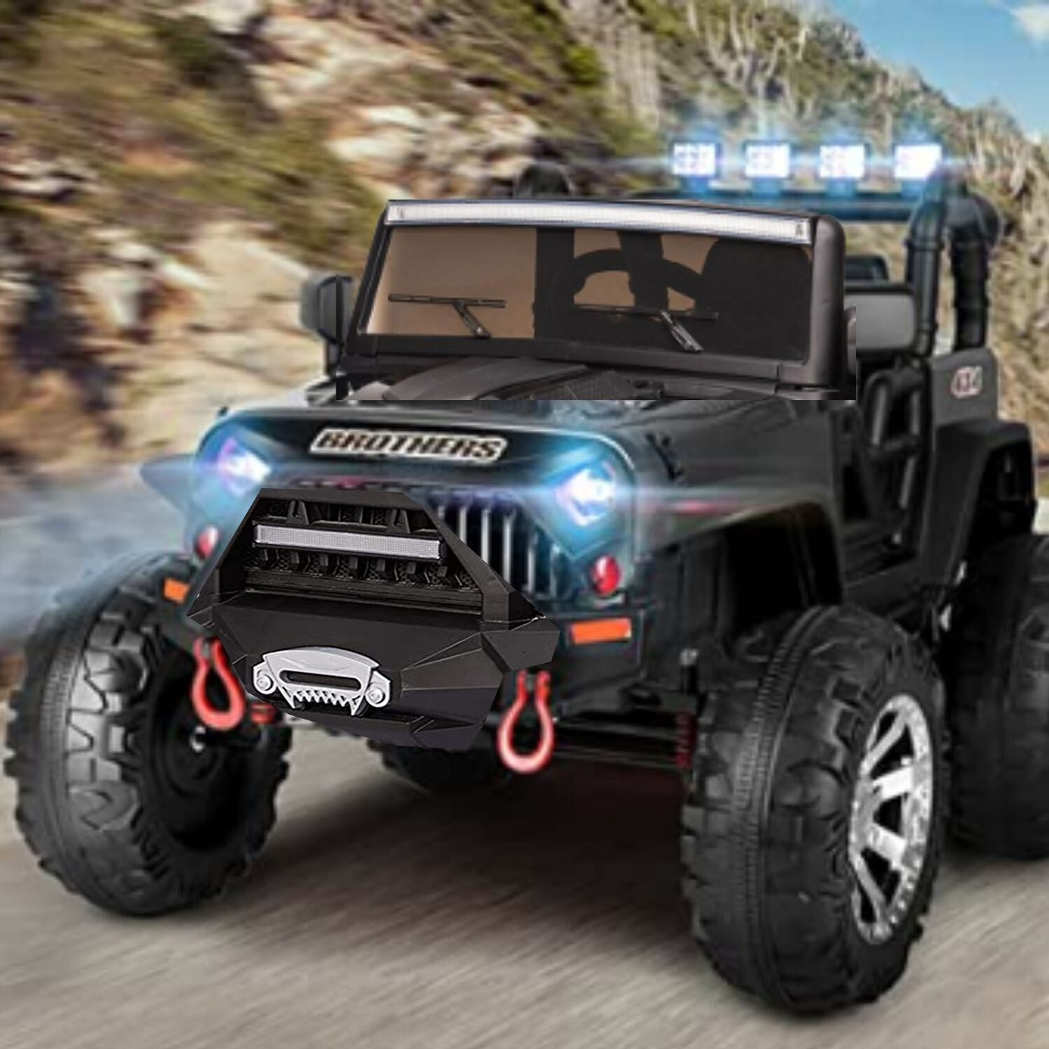 24V Battery Powered Off-Road Jeep Toy with Remote Control 400W Electric Vehicle