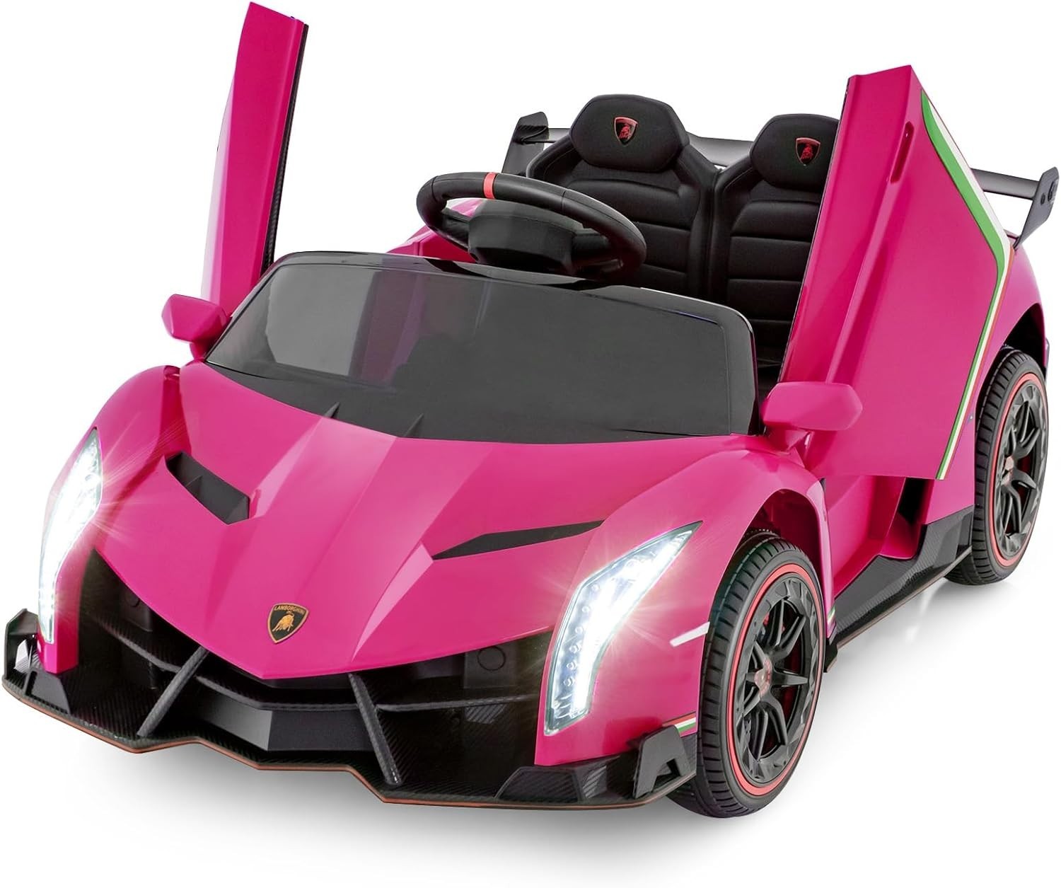 Ultimate Pink 2-Seater Lamborghini Veneno Ride-On Car for Toddlers – Remote Fun