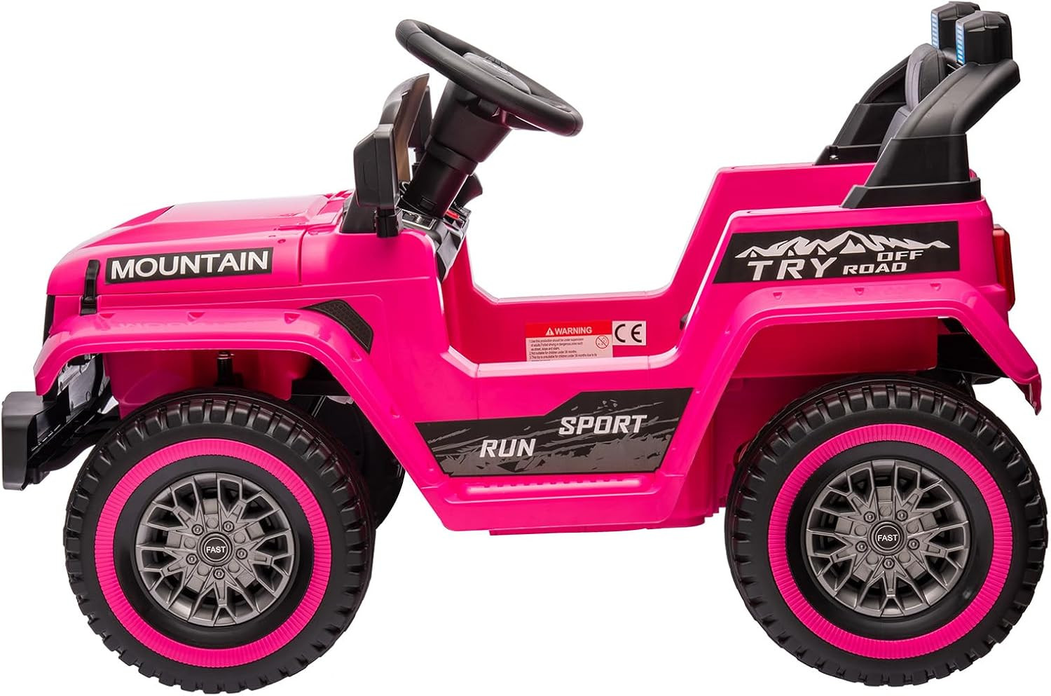 12V Kids Ride on Truck Car, W/Parent Remote Control, Twin 35W Motors, 3 Speeds,