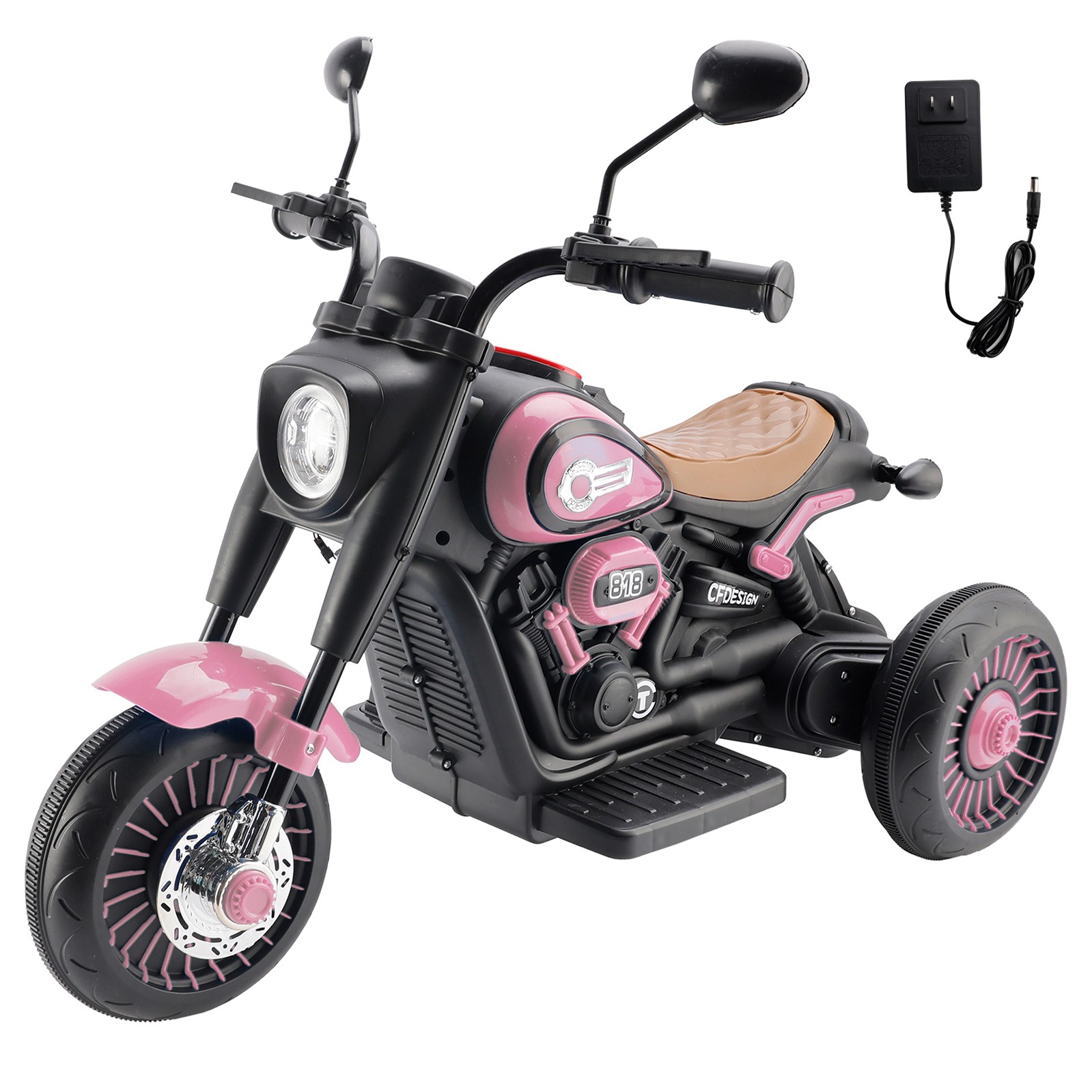 🚀3-Wheel 6V Kid Ride On Motorcycle Electric Toy With Colorful Light And Music