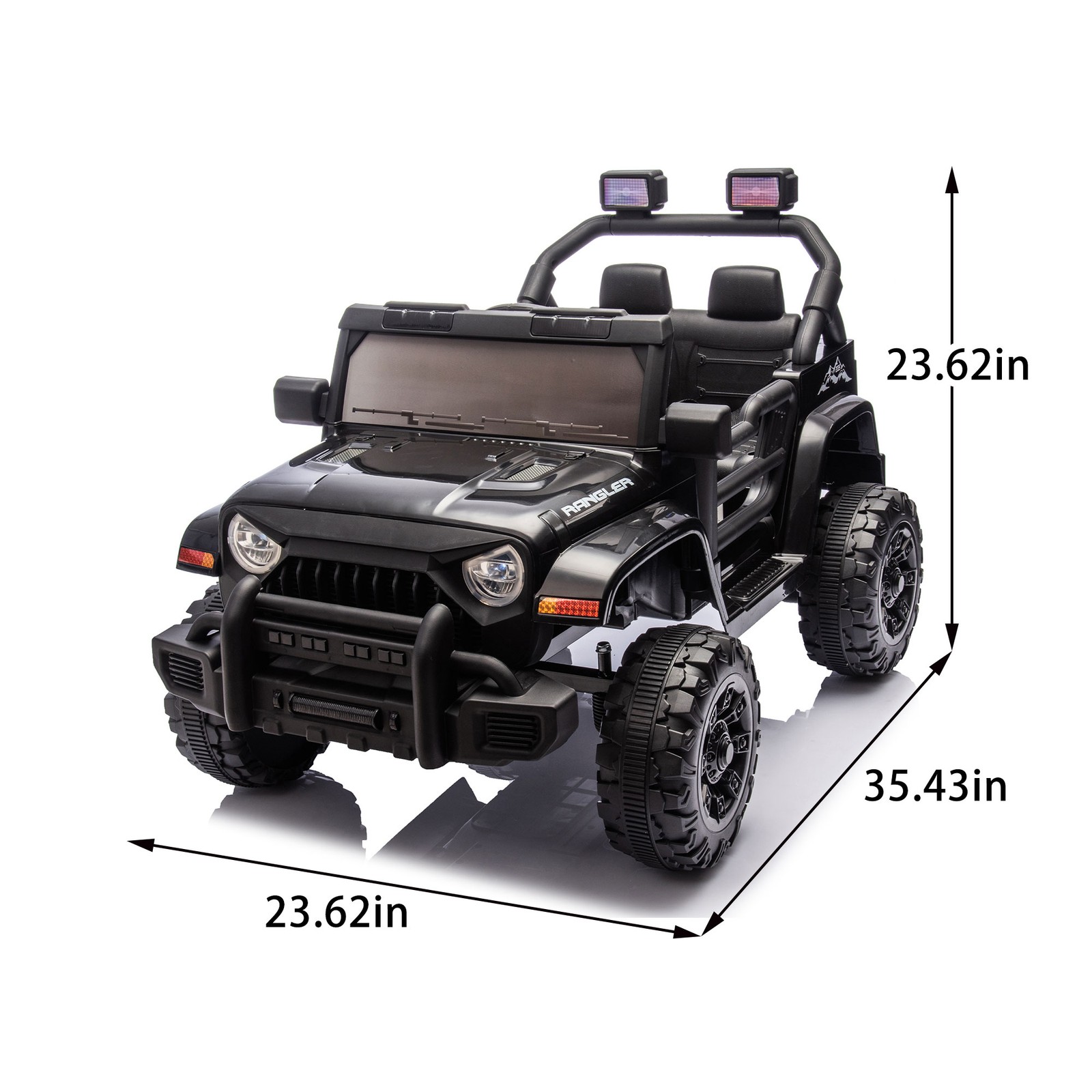 12V Kids Ride On Electric Car W/Parents Control Dual Drive Headlights