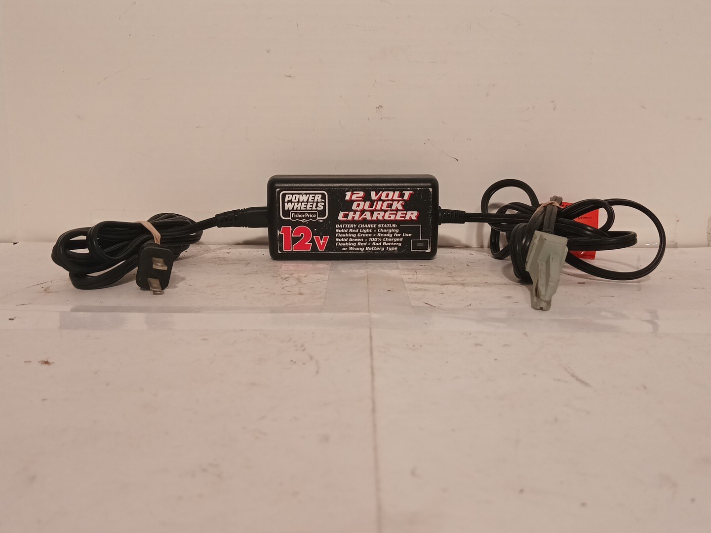 Fisher Price Power Wheels 12 Volt Battery Quick Charger Model 00801-1429 12V 2.5