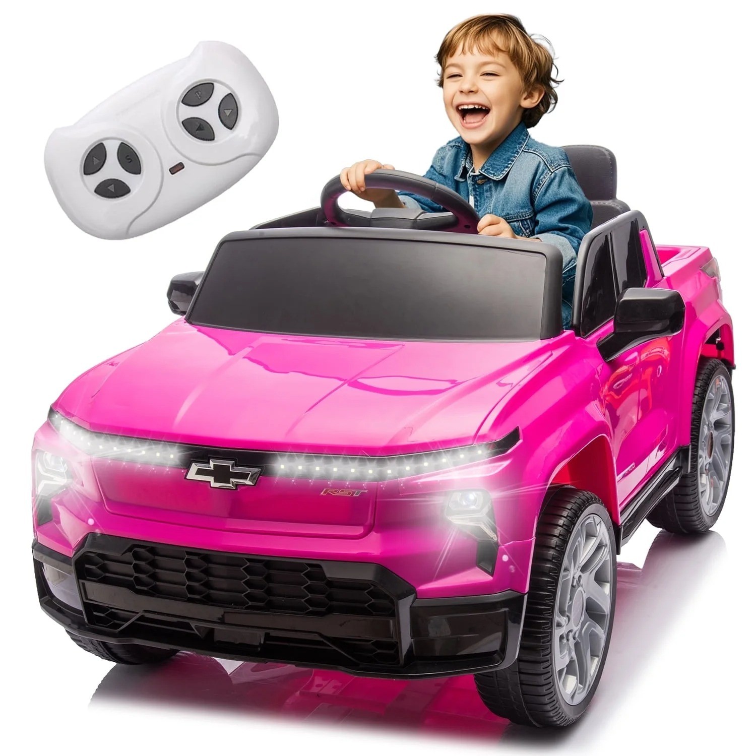 24V Kids Ride on Truck Licensed Chevrolet Silverado Electric Car Toy with Remote