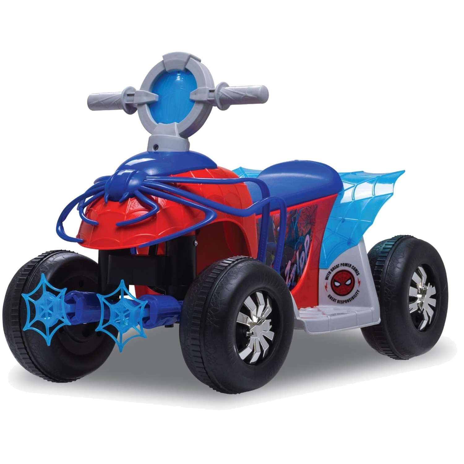 Spider-Man Toddler Quad Ride-On, 6V Battery, 44 lbs Max