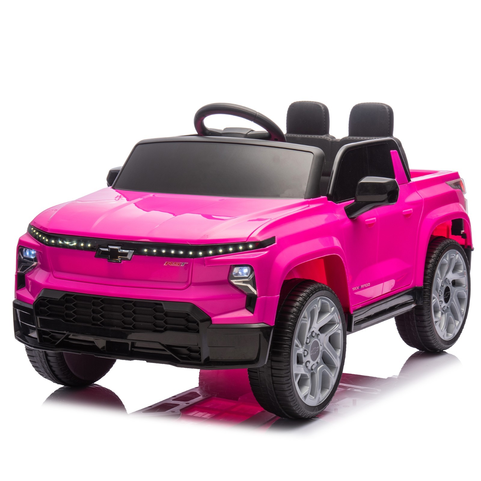 Licensed Silverado Ride on Truck 24V Electric Car 2 Seater with Remote for Kids