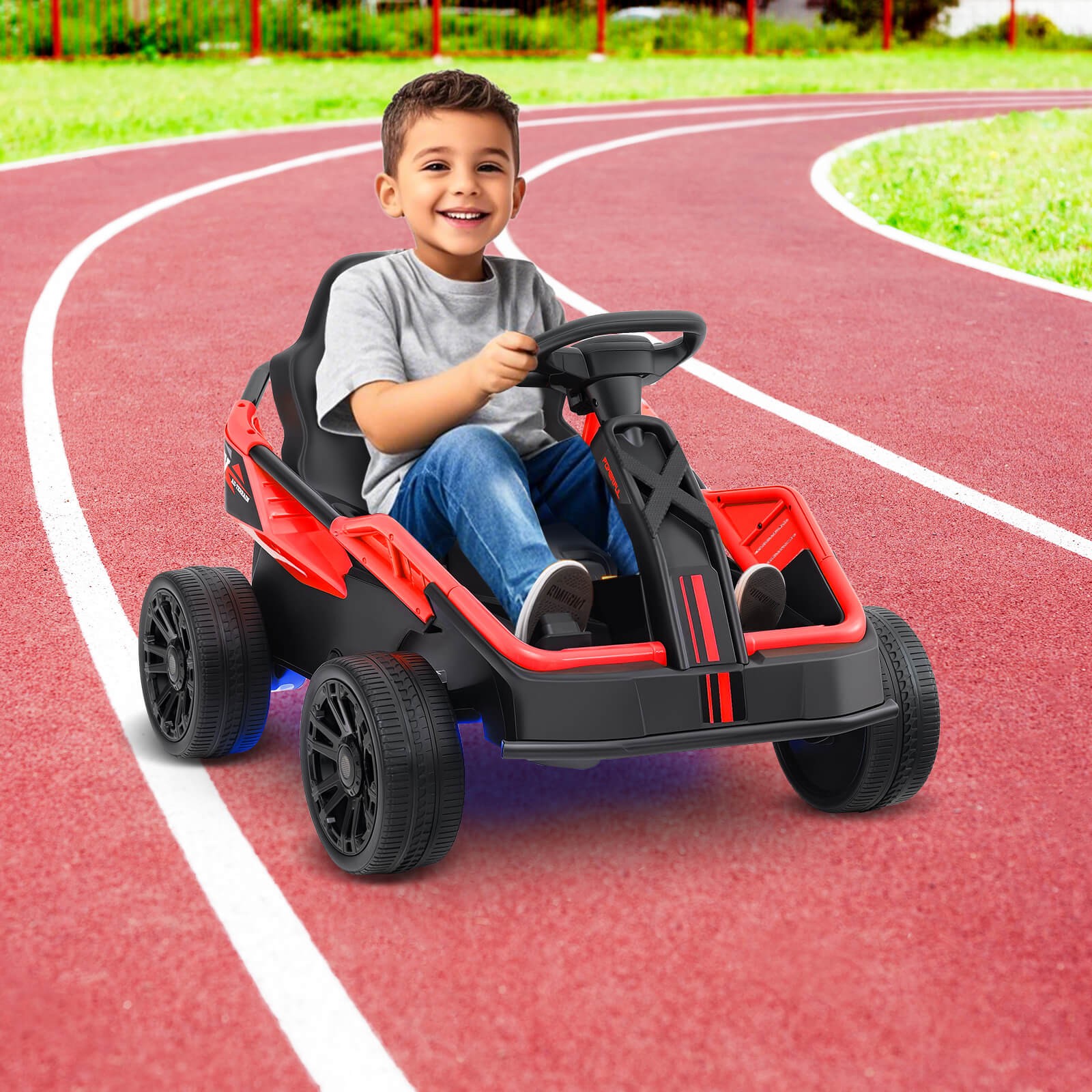 Ride on Car for Big Kids 12V Battery Powered Electric UTV w/Remote Control Red