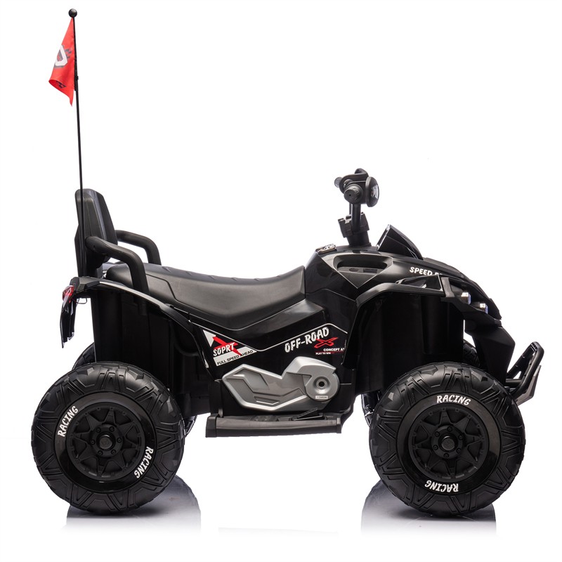 24V Kids Ride On Toy Electric ATV 4-wheel shock absorber 1.24-3.73MPH Aged 3-12