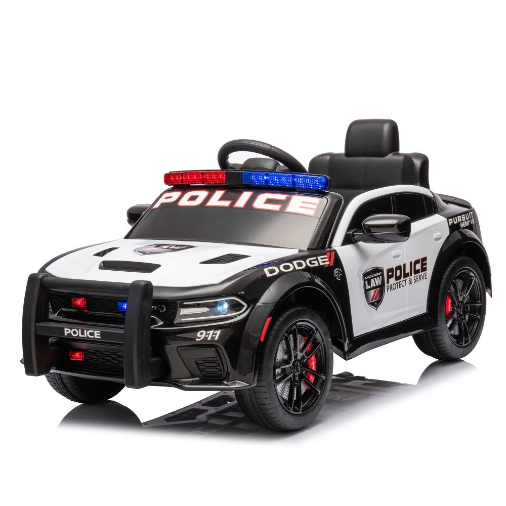 12v Kids ride on police car W/Parents Remote Control For Children