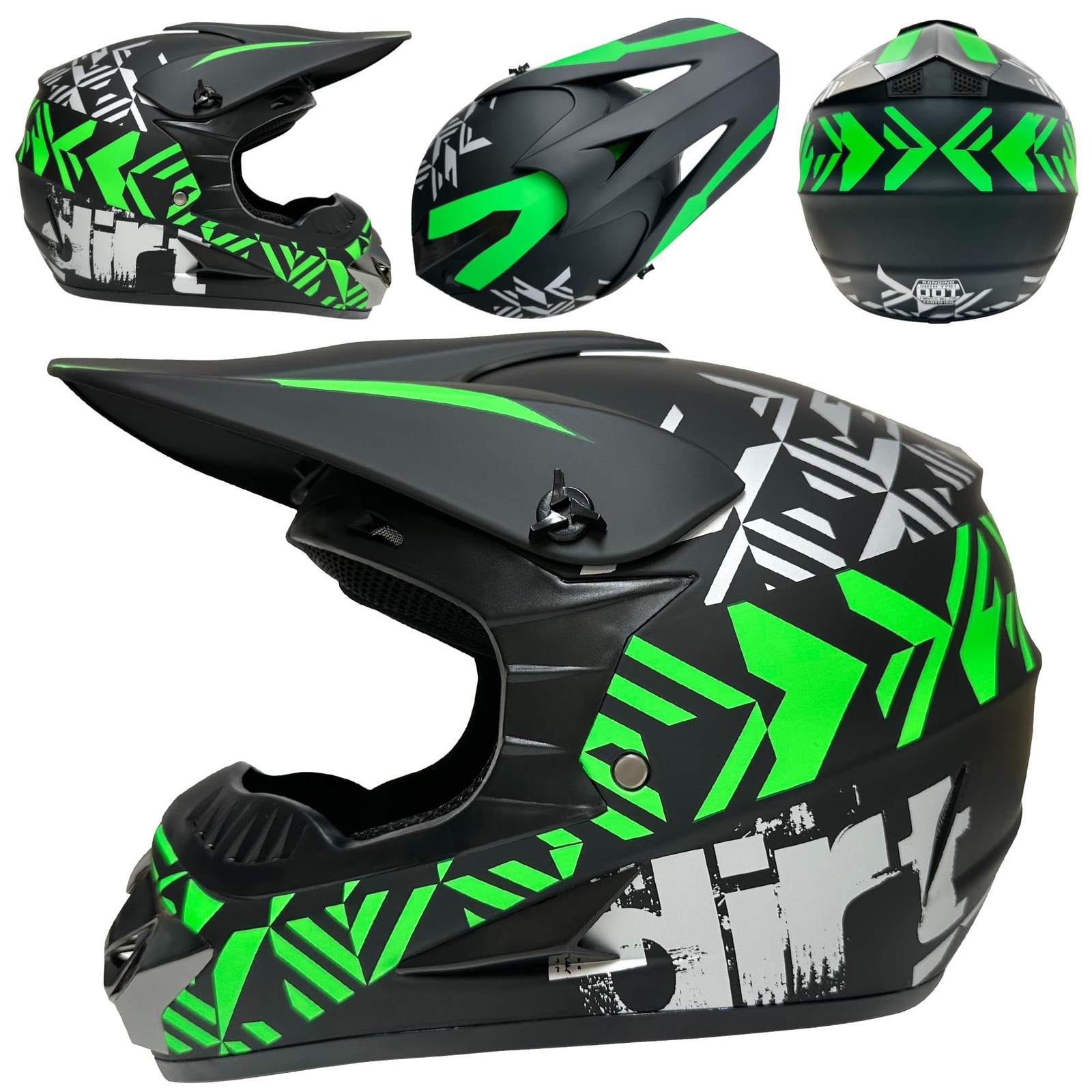Youth Dirt Bike Helmets Fashion Kids Children Motocross, Motorcycle, BMX, ATV…