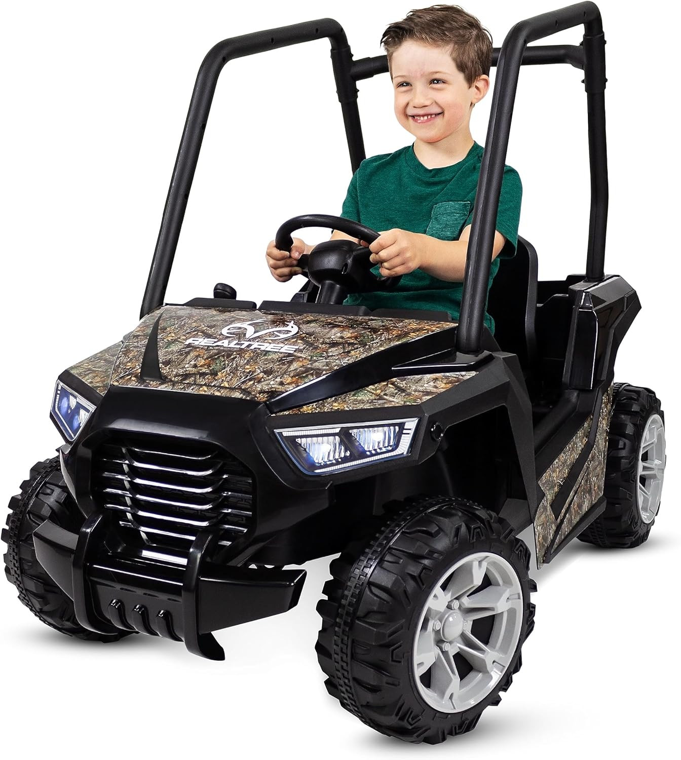 6V Realtree Whipsaw Kids UTV Ride on Toy, Electric Cars for Kids Ages 3-5 up to