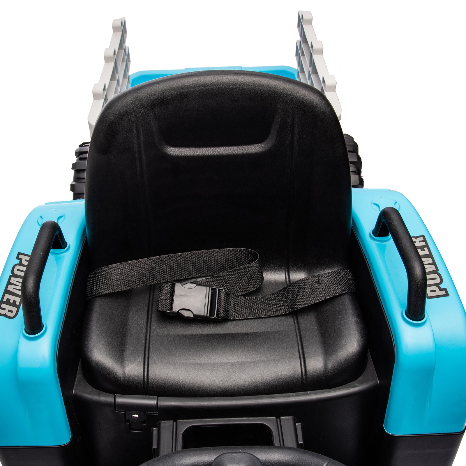 24v Kids Ride Tractor Trailer 1.86-4.97MPH electric car 3 speed adjustable Blue