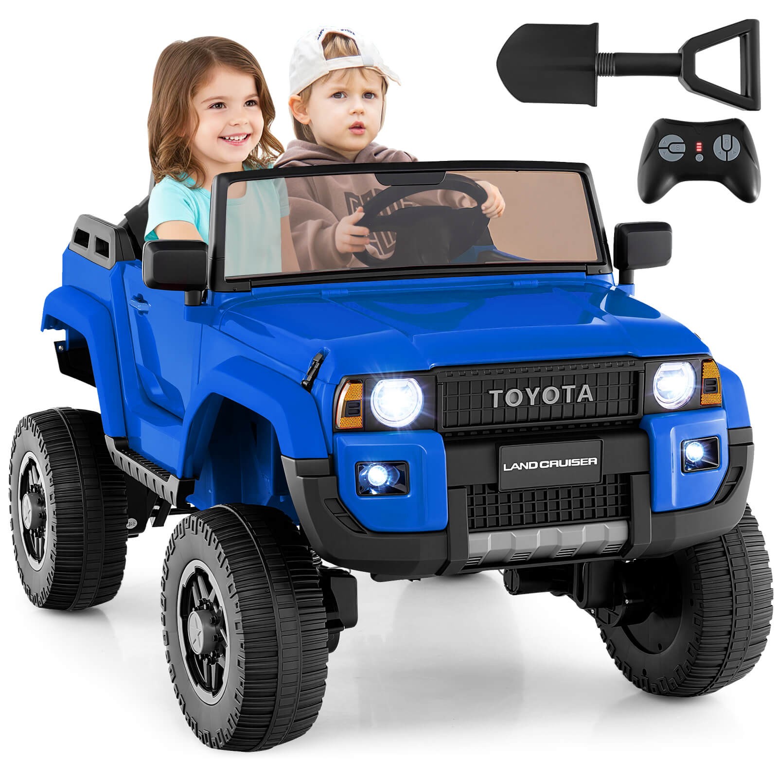 24V 2 Seater Ride on Car for Kids Licensed Toyota LC250 Ride on Truck w/Remote