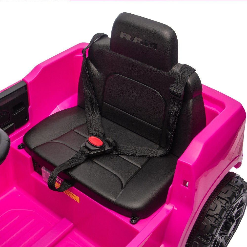 12V Kids Ride On Truck w/Remote Control,2WD & Rear Shock Suspension for Age 3-6