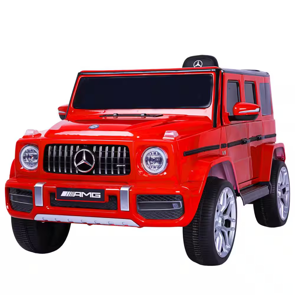 Red Mercedes-Benz, Kids Electric Ride on Toy Car with Remote Control 12-Volt Mot
