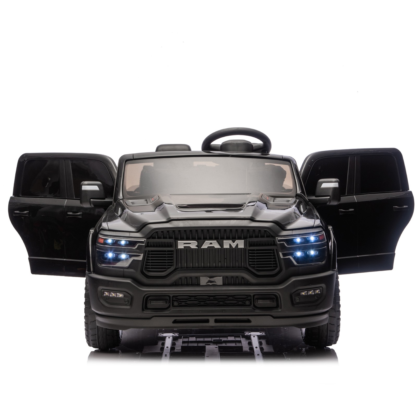 24V Dodge RAM 2500 Ride On Truck 2-Seater Official Remote Bluetooth MP3 USB Kids