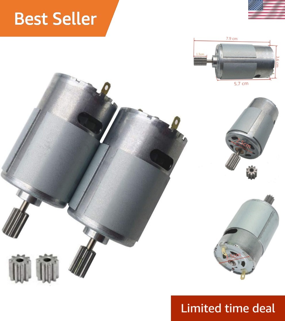 Universal 550 Electric Motor 12V – Ideal for Children’s Ride-On Toys (2 Pack)