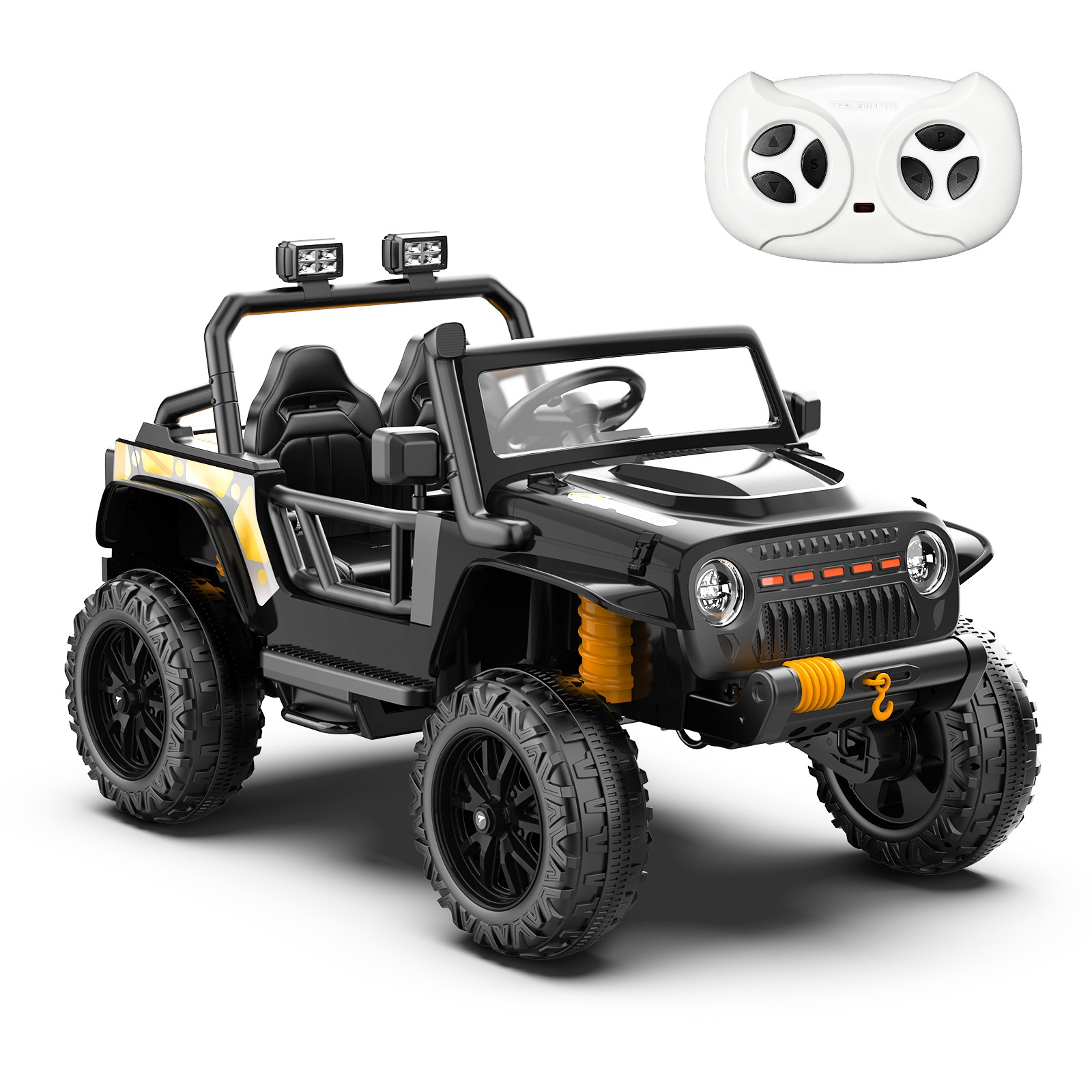 24V Kids ATV 4 Wheeler Quad Car Off-road Ride on Toy 6 mph Max-speed w/ LED MP3