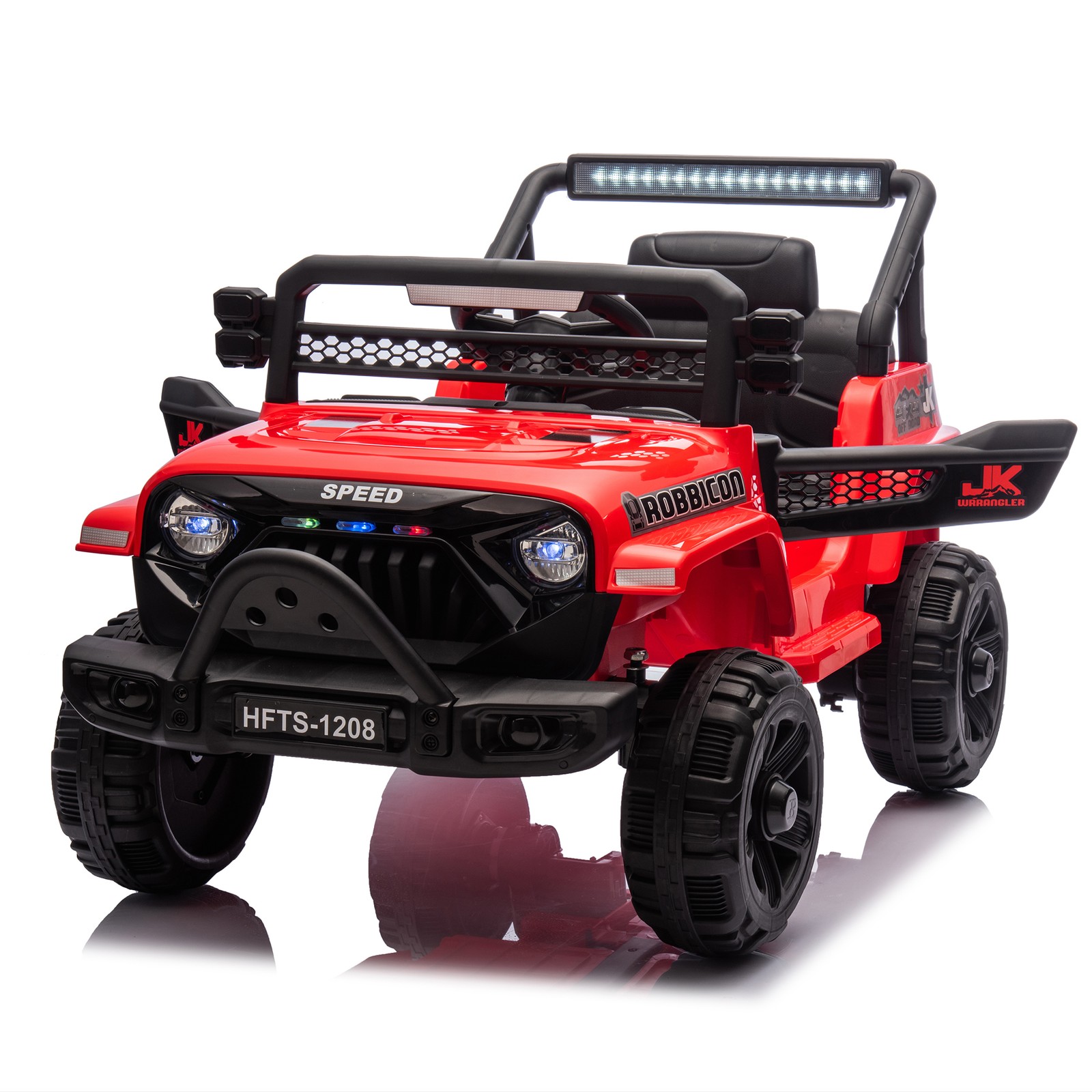 12V Kids Ride On Electric Truck Car Early education function kids aged 1-4 Red