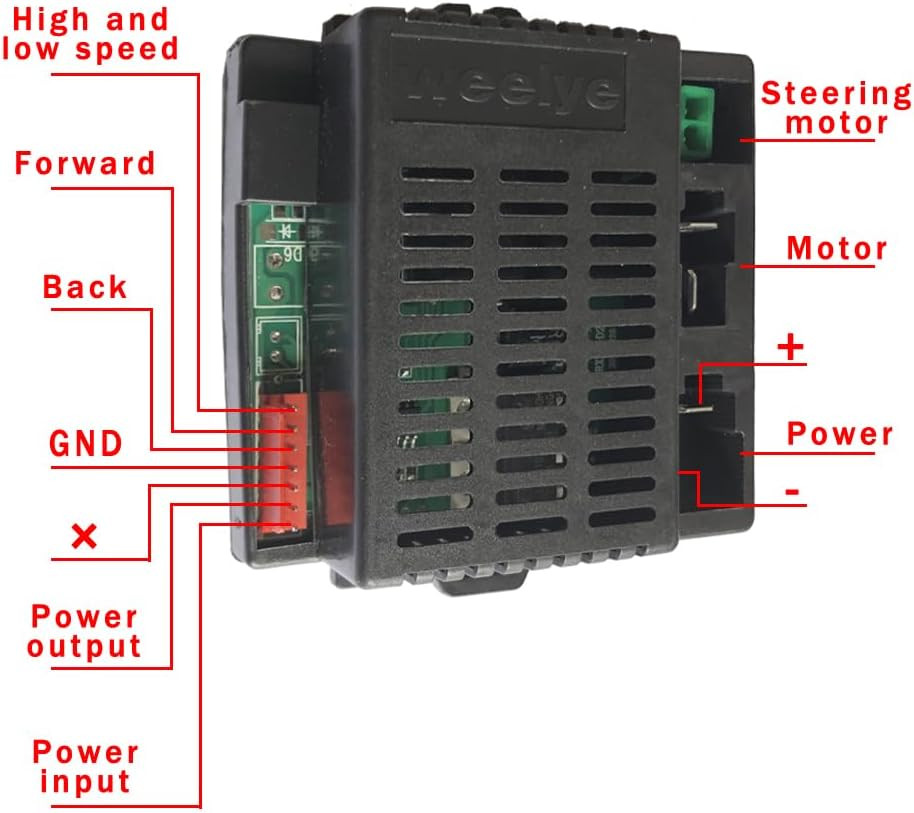12Volt Weelye RX23 RX18 RX43 2.4G Bluetooth Receiver Control Box Speed Controlle