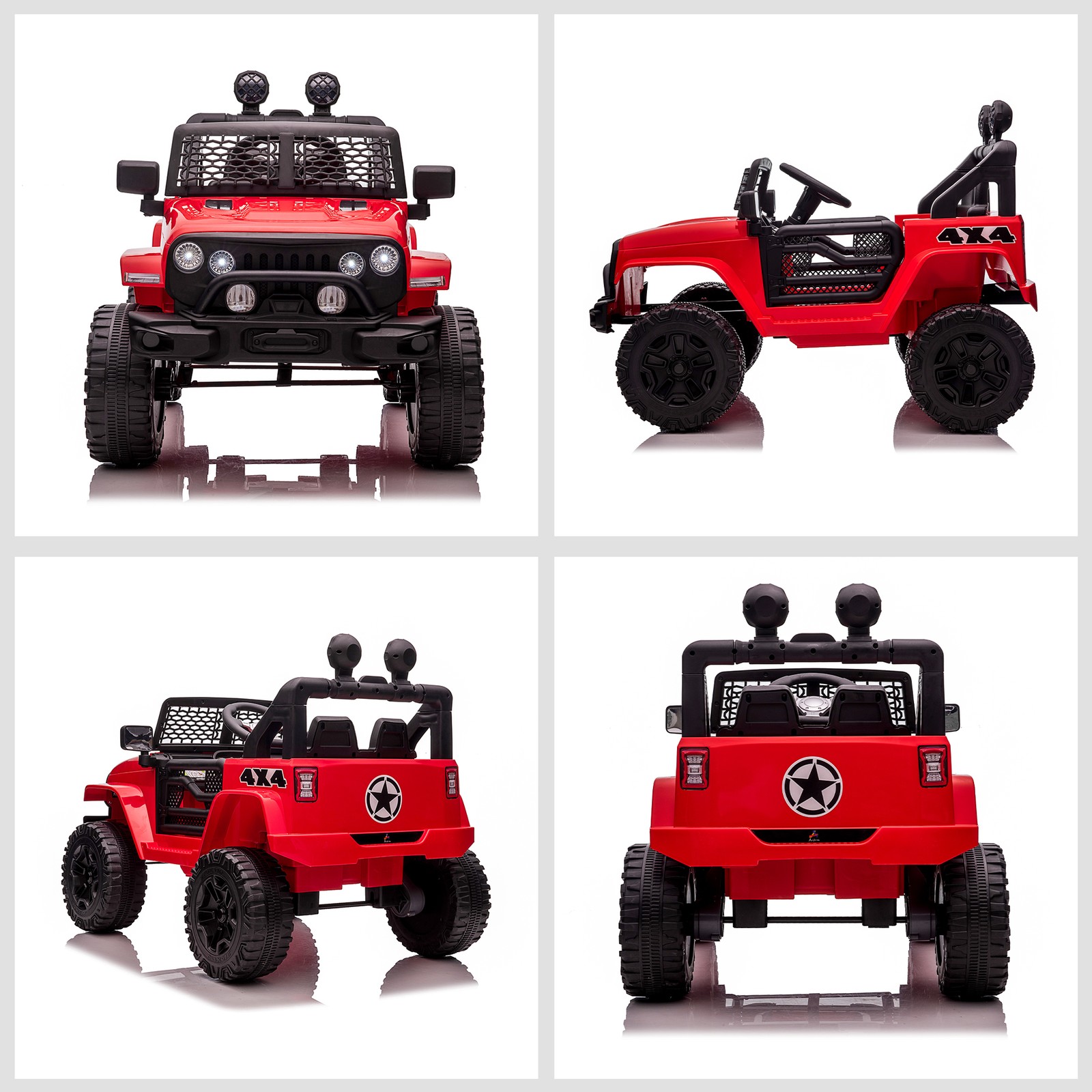 12V Kids Ride On Car Truck Electric Battery Riding Toy w/Remote, Red Refurbished