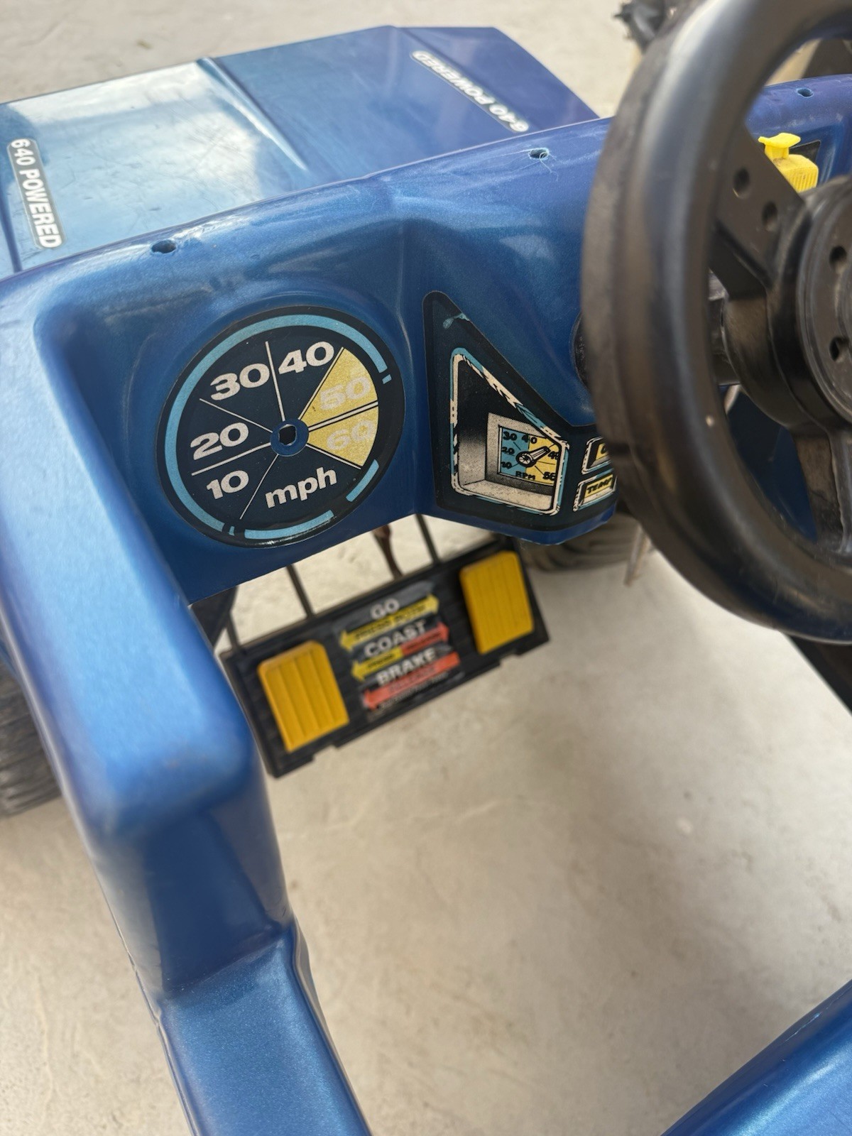 Power Wheels Bigfoot Blue Battery Operated Ride-On Truck Toy for Ages 3-7
