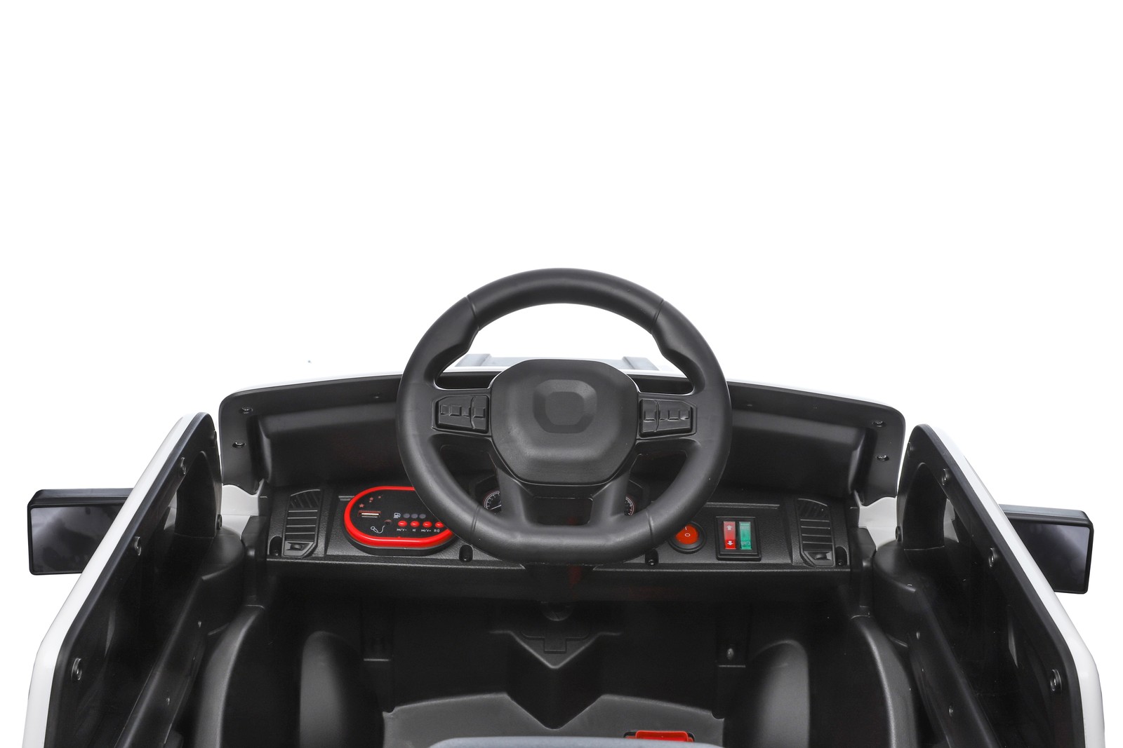 12V Kids Ride-On Car Remote Control, 4-Wheel Shock Absorption 3-6 Years Red