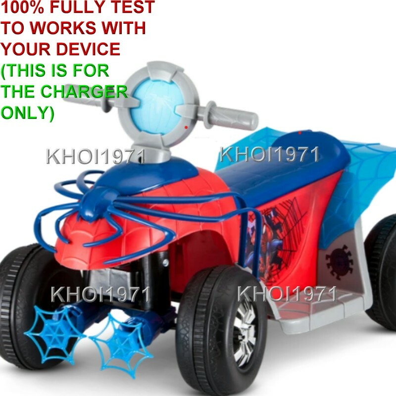 WALL Charger AC adapter FOR KT1283TR KIDTRAX SPIDERMAN ride on KT1283 6V-BATT