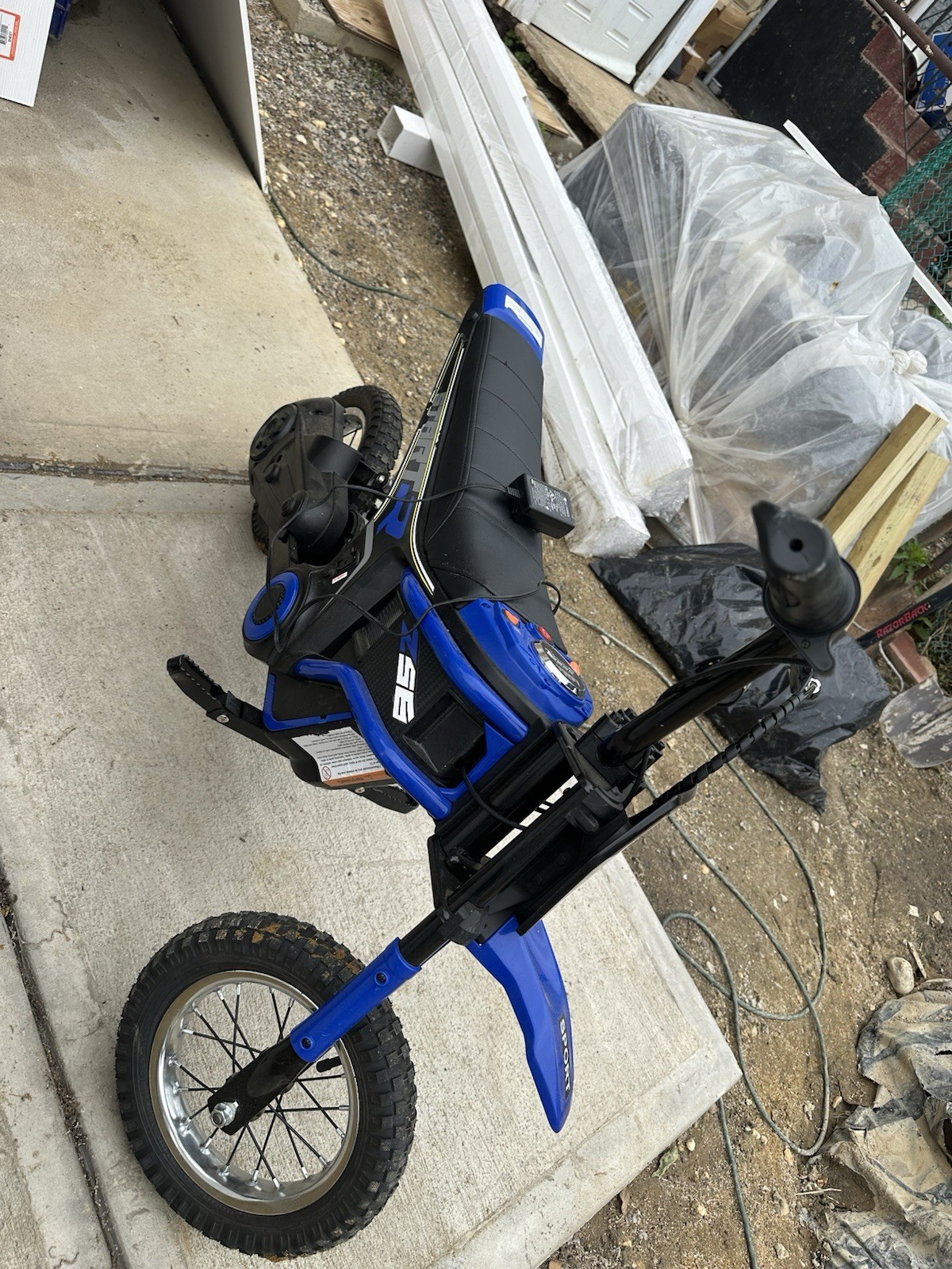 ELEMARA Ride on Toy-Navy, 24 V Electric Kid Dirt Bike