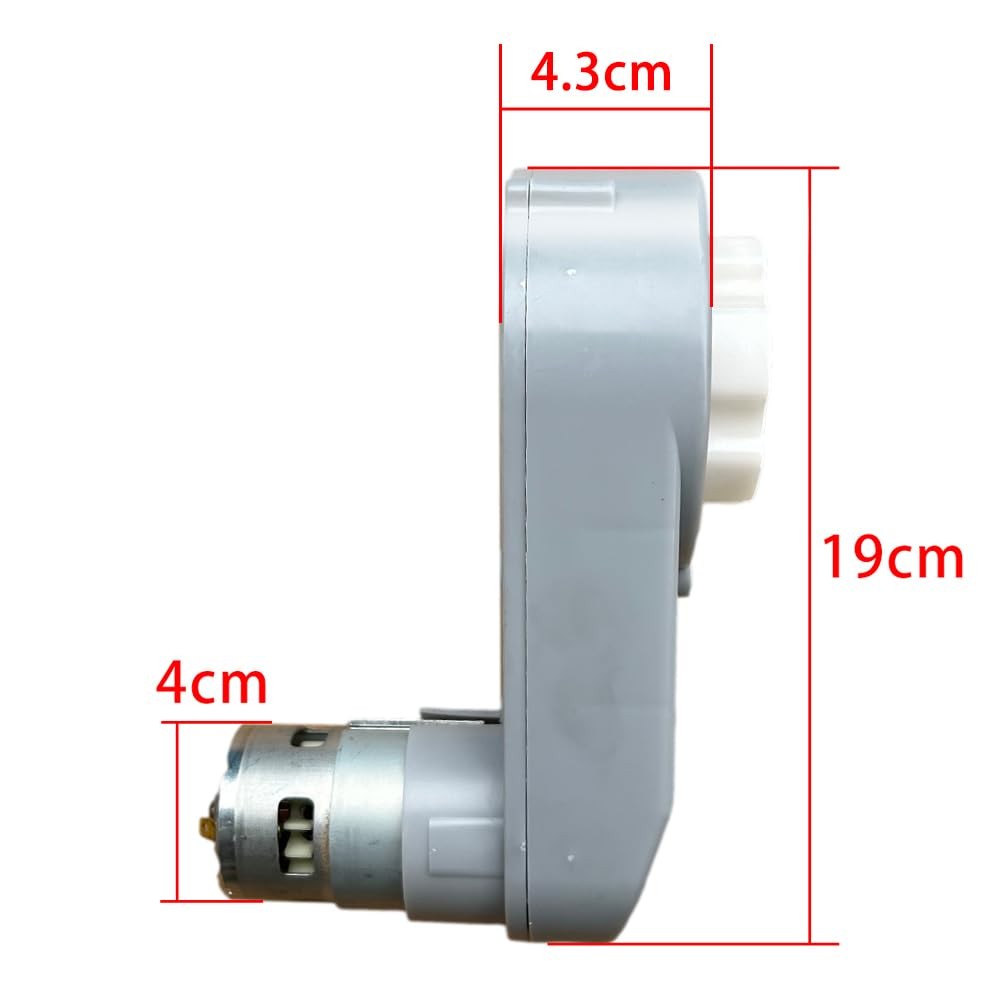 24 Volt RS775 High-Speed Motor Gearbox for Power Wheels Motor Upgrade,18V-24V Hi