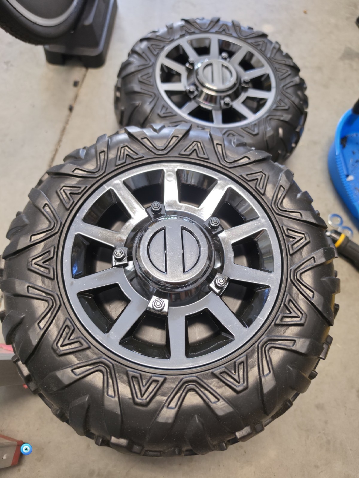 2Pack 33CM/13” EVA Solid Compound Tire for Power Wheels Ride on Car ﻿Alligator