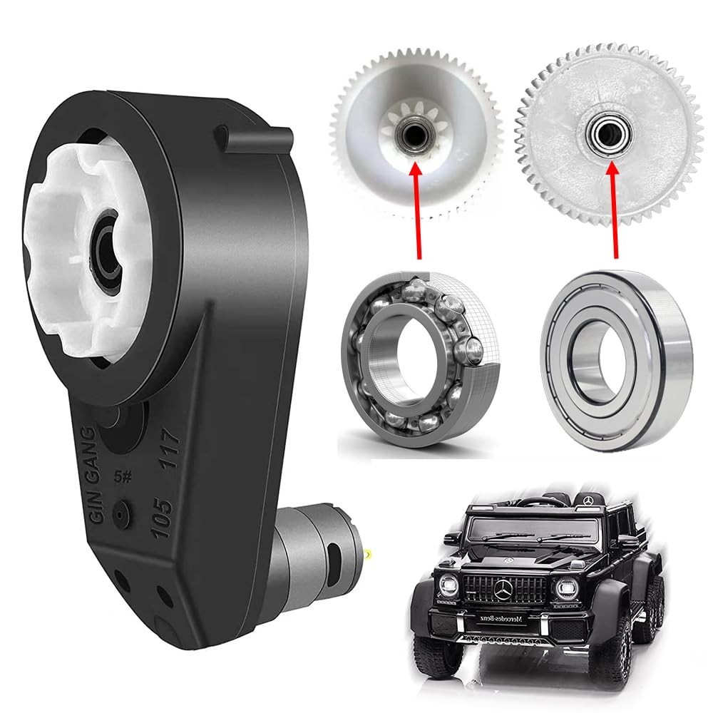 12V 550 High-Speed Motor Gearbox 40000 RPM for Kids Ride-On Toy Upgrade