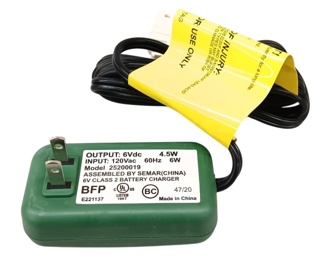 Peg Perego MECB0085U 6V Battery Charger Genuine OEM