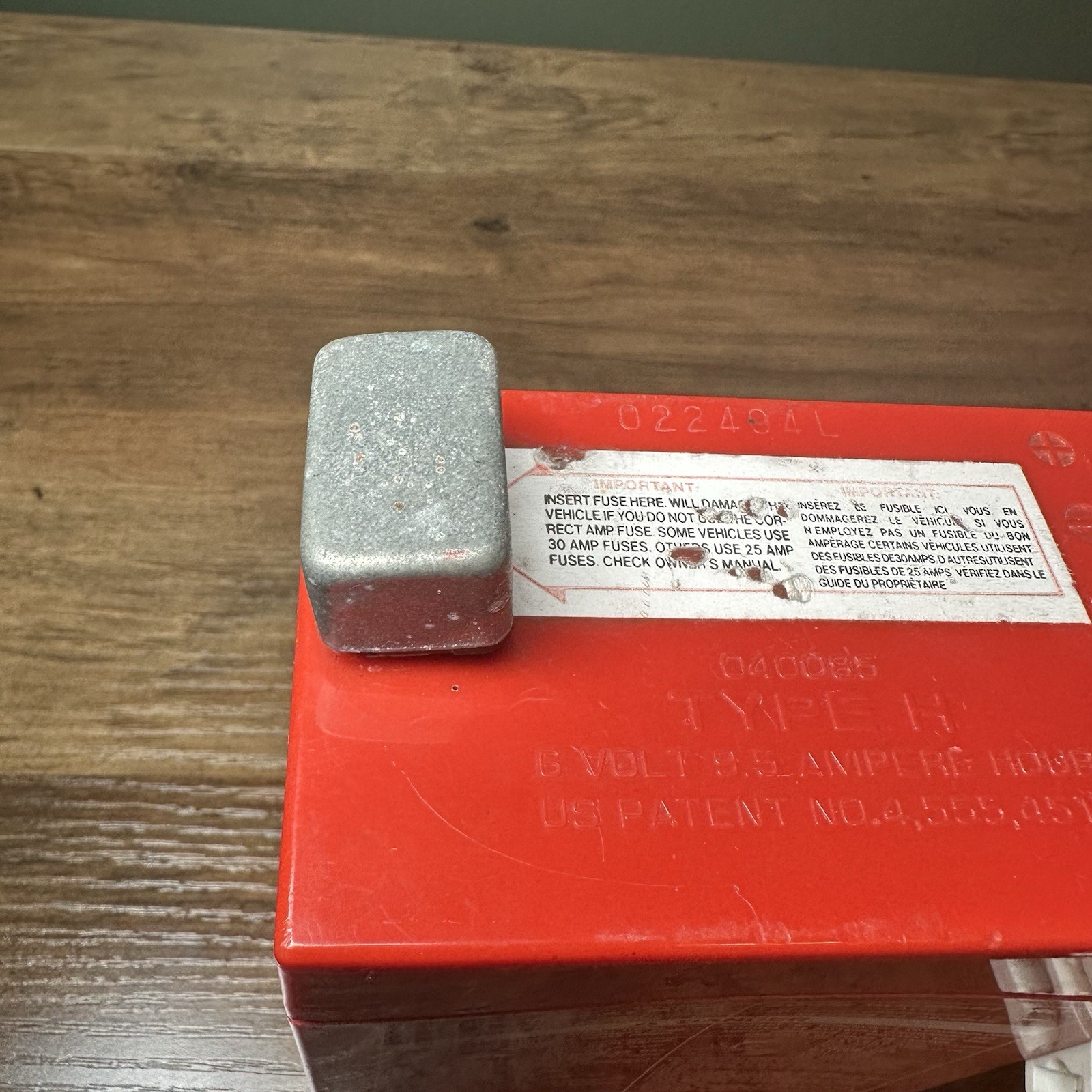 Power Wheels 6 Volt Rechargeable Battery Type H Red