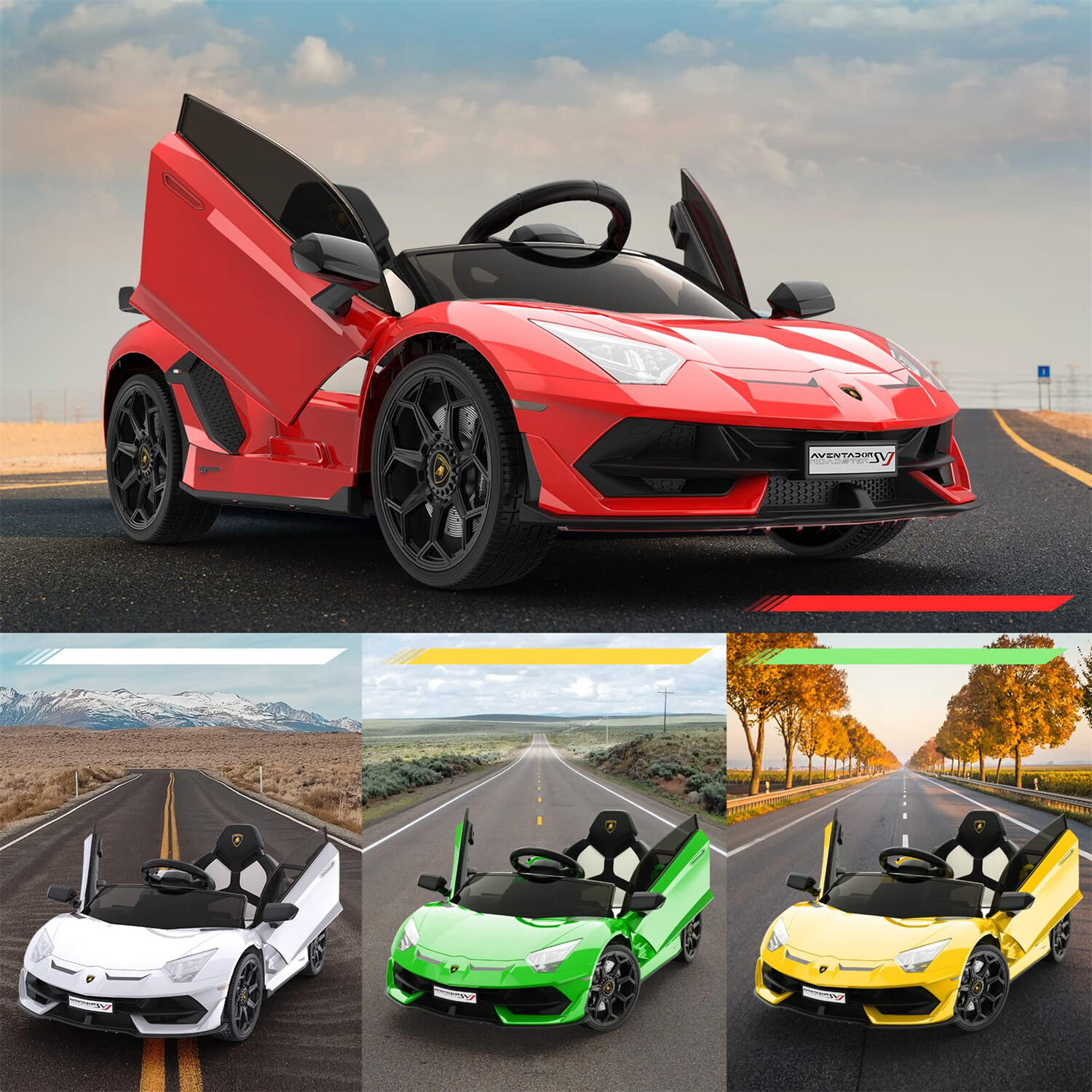 ️Ride on Car for Kids 12V Licensed 2 Speeds Electric Vehicles Battery Powered