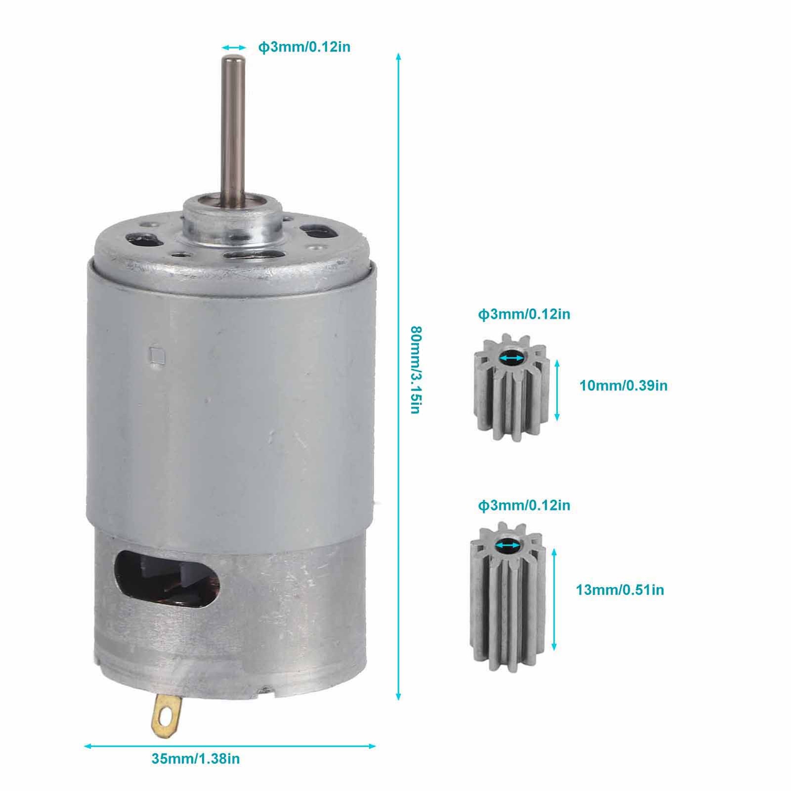 2X 12V RS550 High Speed Motor For Toy Cars And Motorcycles