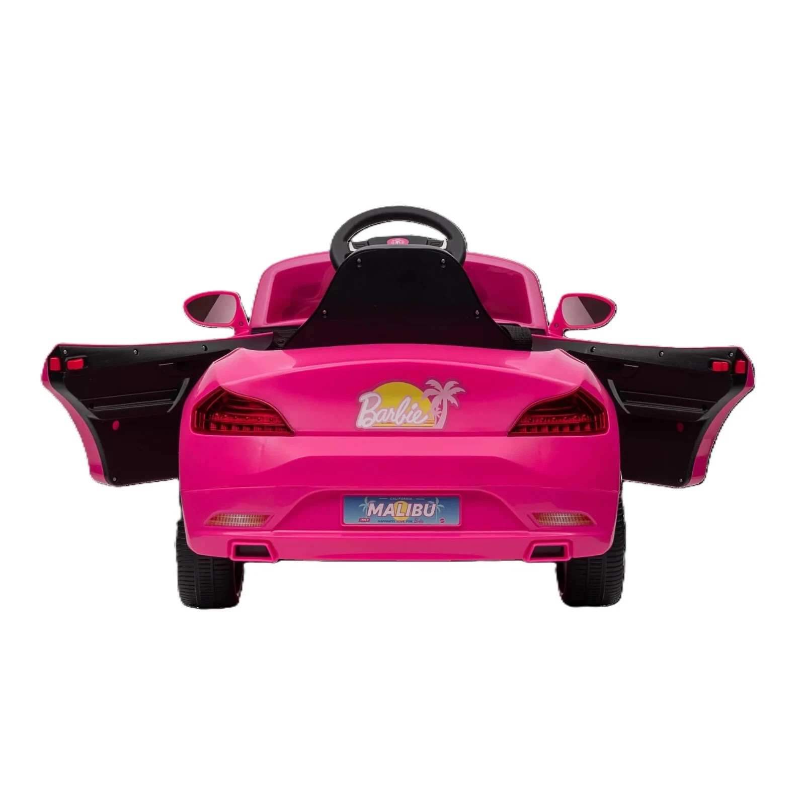 Barbie Convertible 6V Battery-Powered Ride-On Car w/ Remote Control, Ages 3+