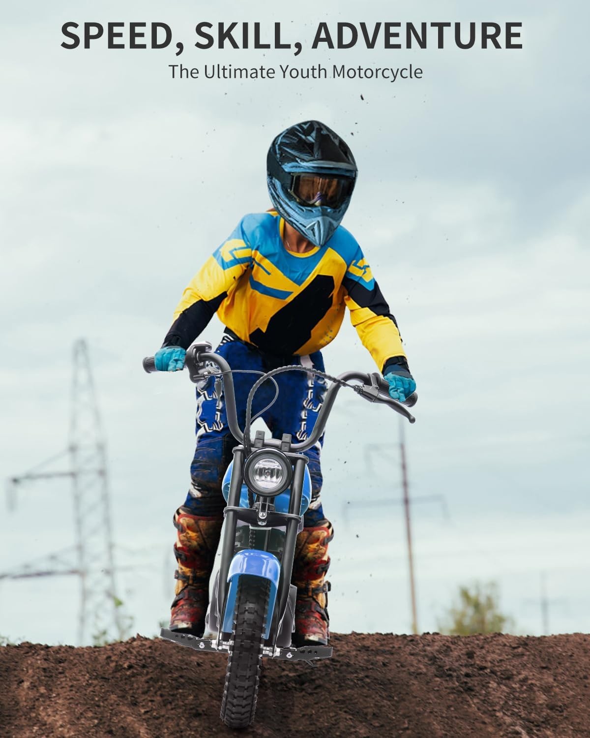 24V Electric Dirt Bike for Teens,250w Brushed Electric Motorcycle, Up to 14MPH