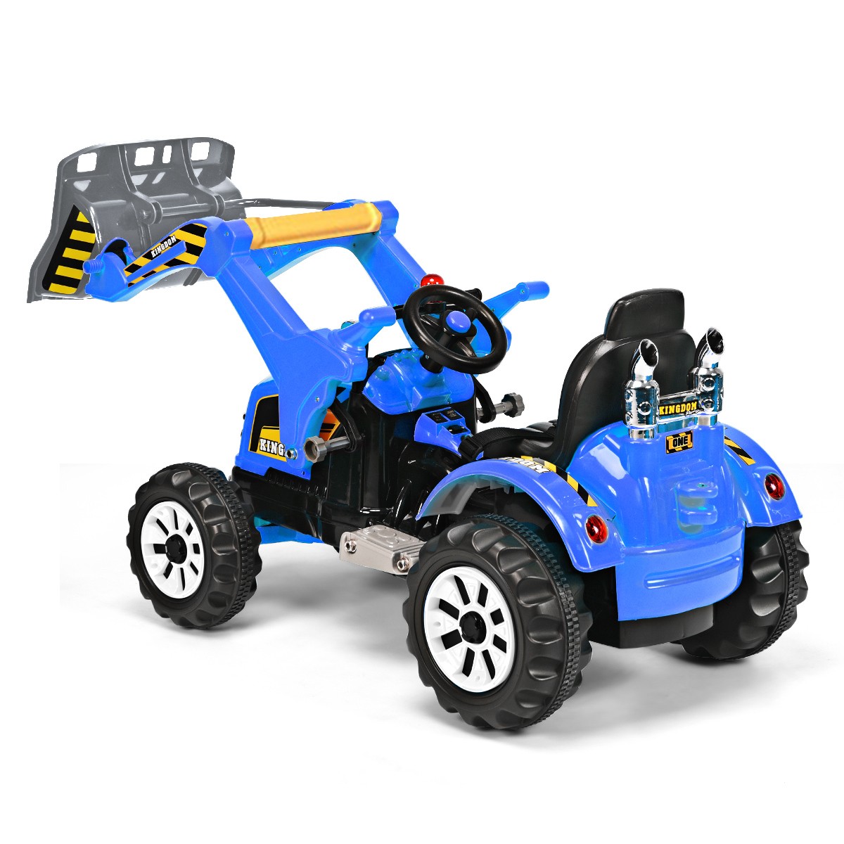 Kids Ride On Excavator Truck 12V Battery Powered With Front Loader Digger