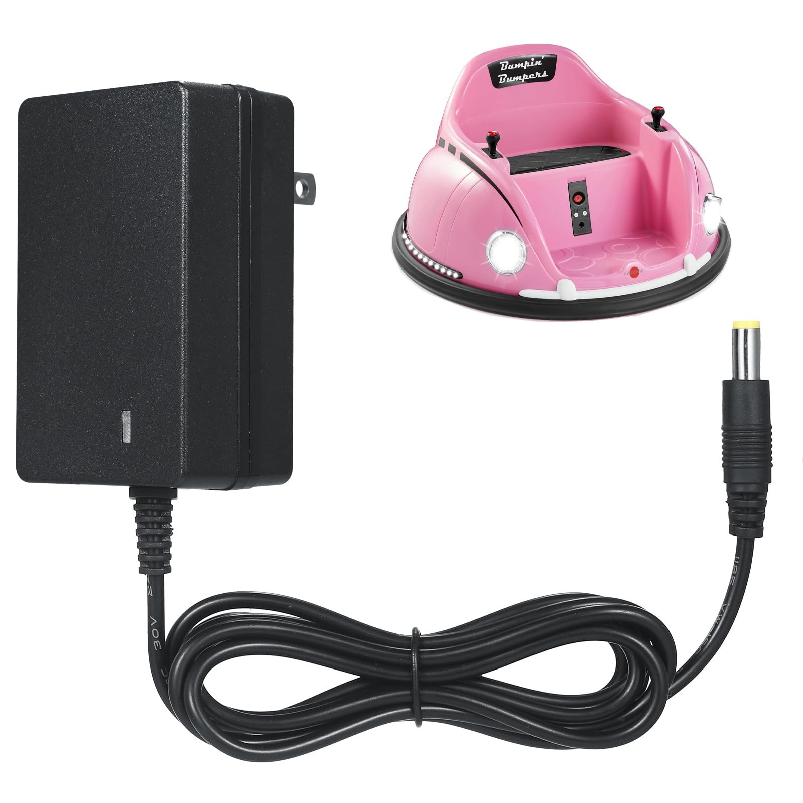 6v Battery Charger for Kids Ride On Car Toys 6 Volt black