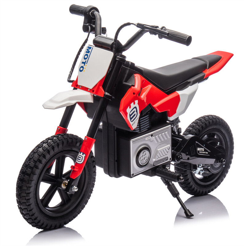 24V Kid Ride On Electric Toy Motocross Motorcycle 200W 3.1-9.32MPH for Aged 5-15
