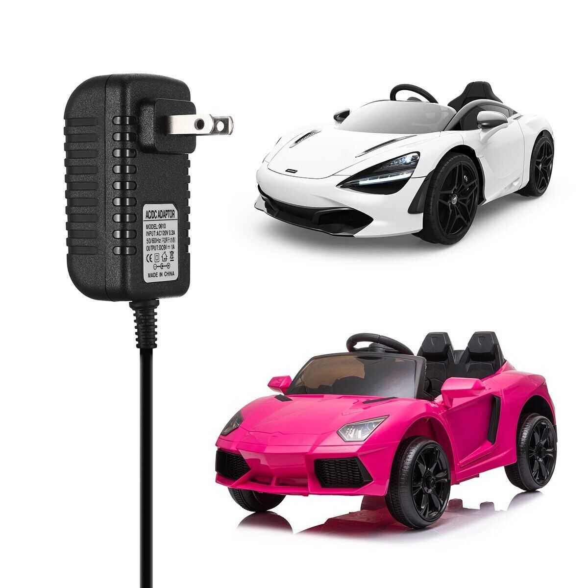 6V Kids Car Battery Charger Electric Toy motorcycle Scooter Power AC Adapter