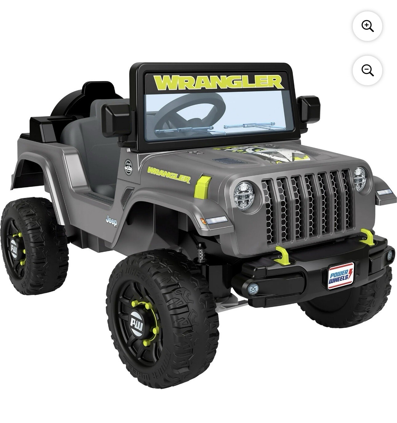 ​Power Wheels Jeep Wrangler Toddler Ride-On Toy with Driving Sounds, Multi-Te…