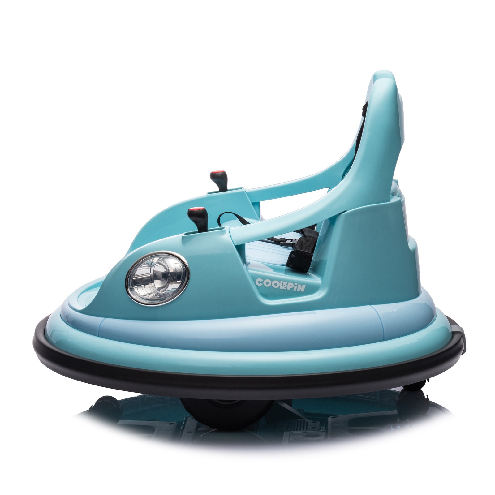 12V Ride on Bumper Car for Kids Electric Car for Kids 1.5-5 Years Old LED Blue