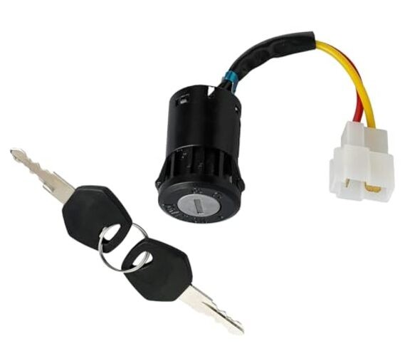 Ignition Key Switch Lock 2 Wire Power Start Switch Starter Switch with 2 Keys