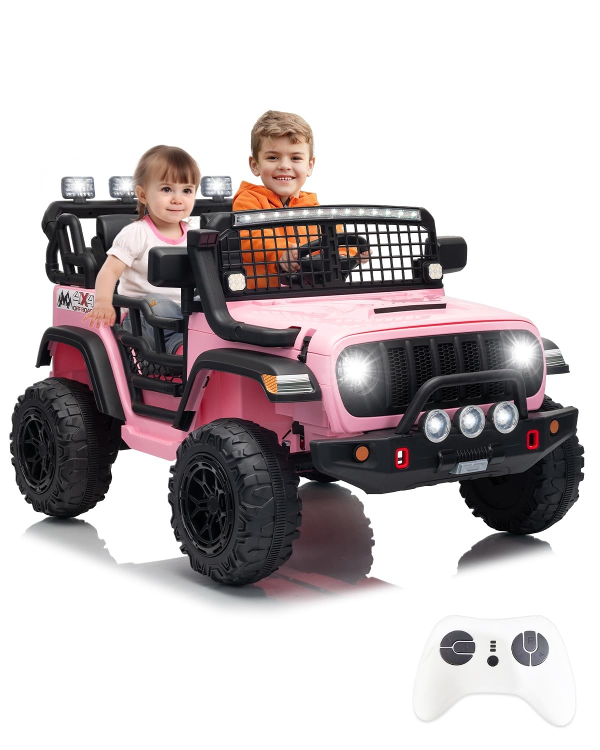 Kids 24V Ride on Toys,2-Seater Electric Ride on Car Truck,Gifts for Boys Girl