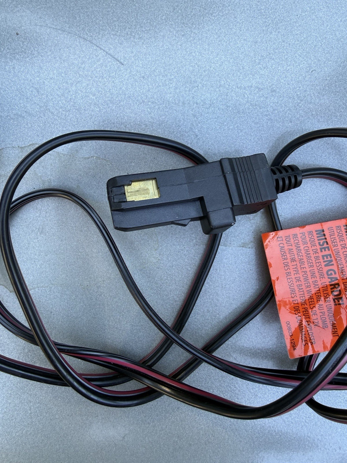 Fisher Price 00801-1778 Power Wheels 12V 1A Adapter Charger Cord, OEM