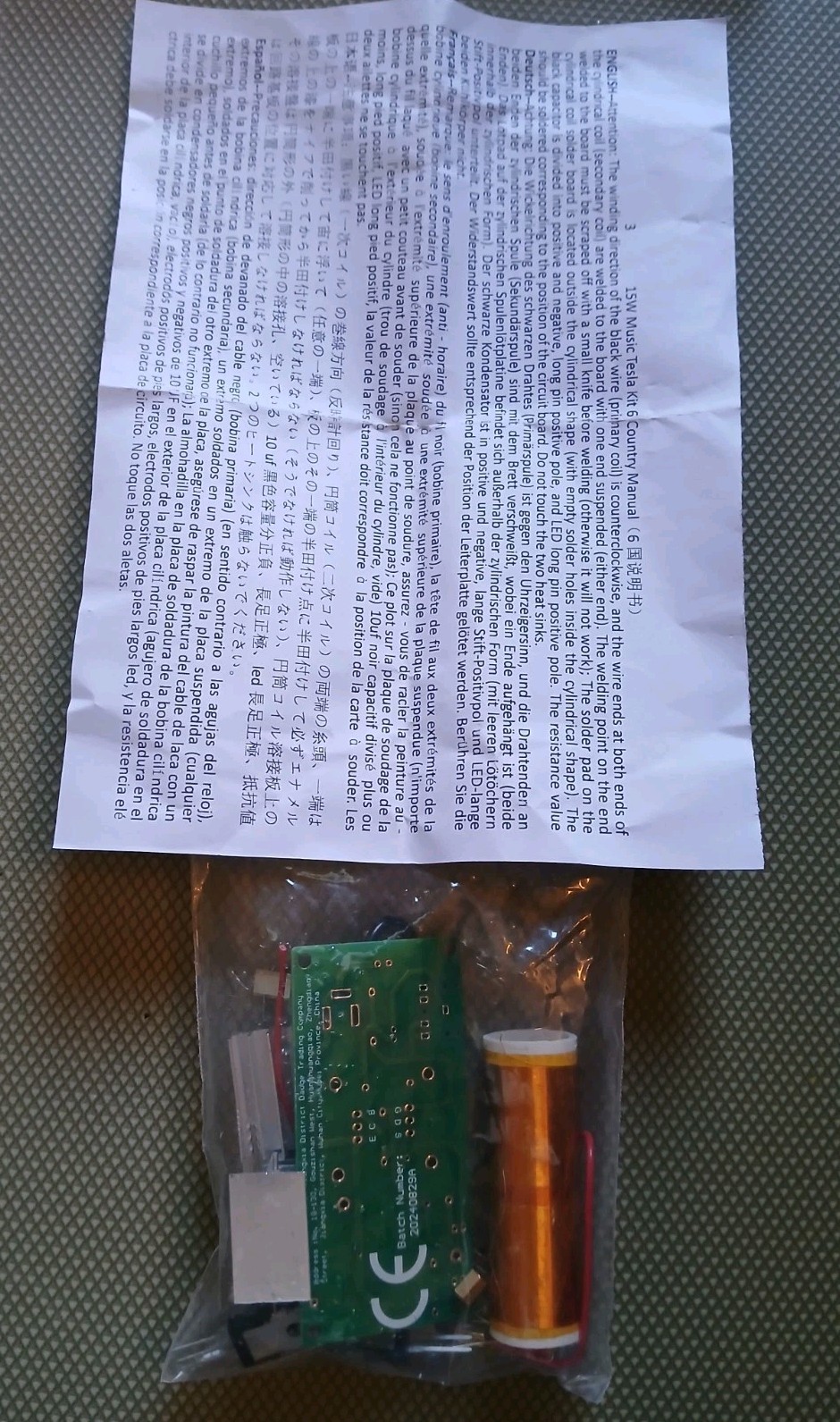 15W Music Tesla Kit,see Description