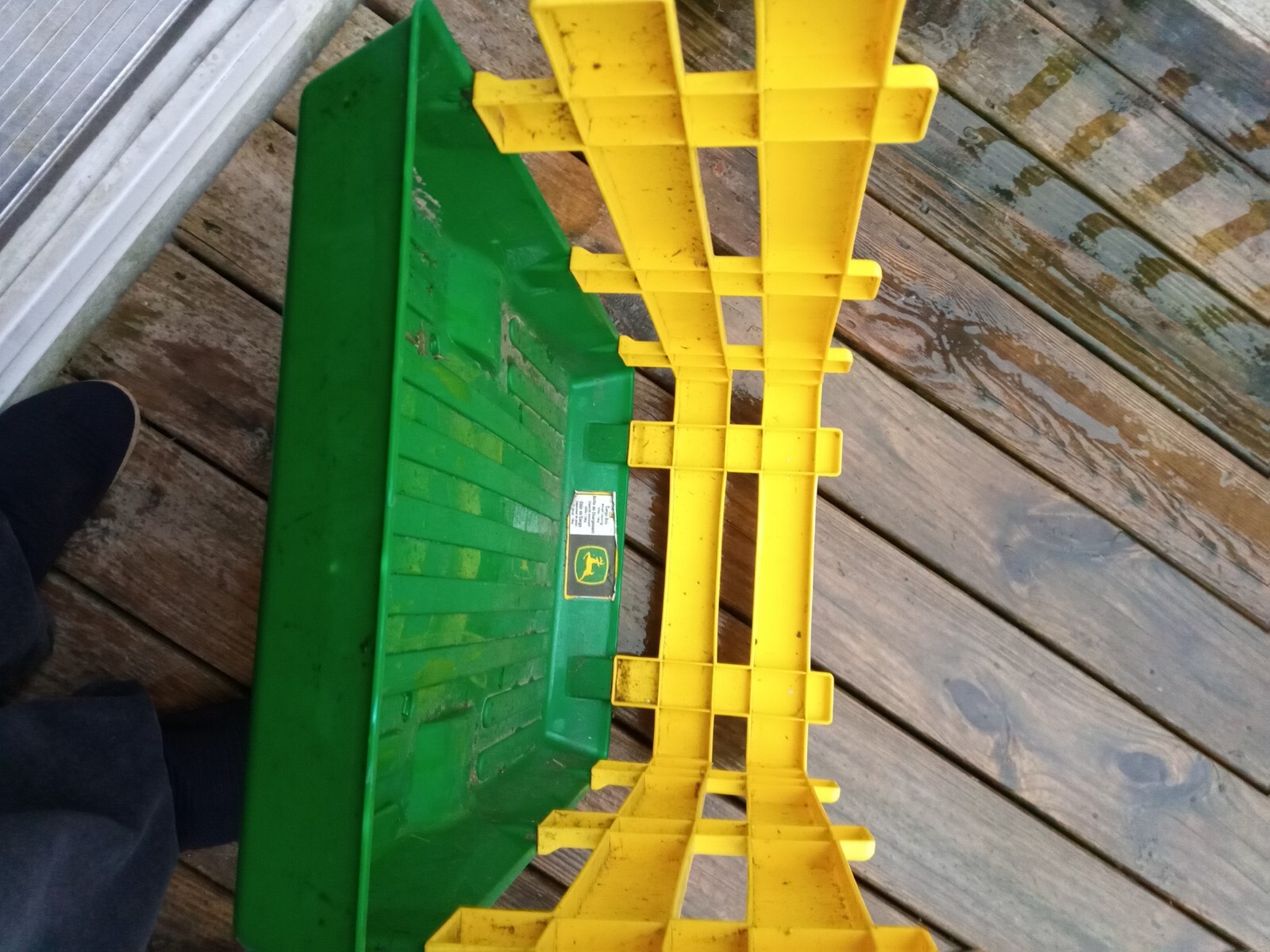 Peg Perego John Deere Tractor Trailer Cargo Box Only Replacement Yellow /Green