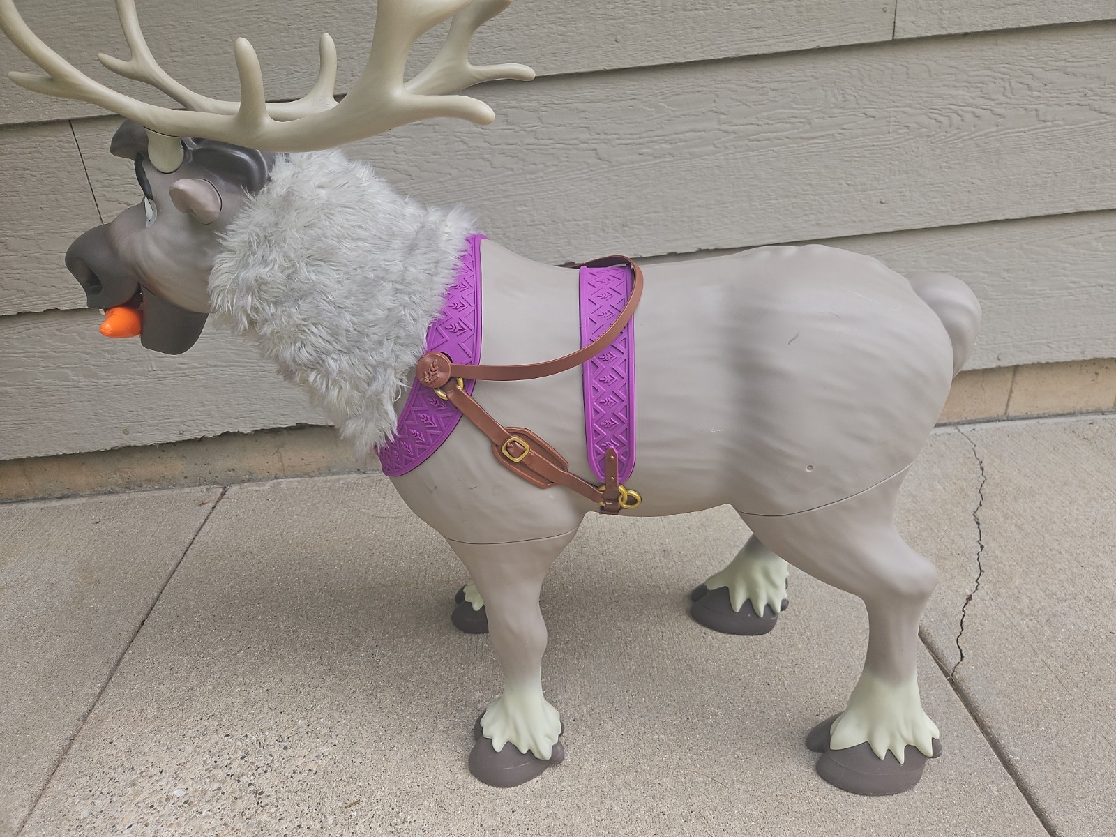 Disney Frozen 2 My Size Playdate Sven Reindeer Ride On Toy with Sounds Life-Size