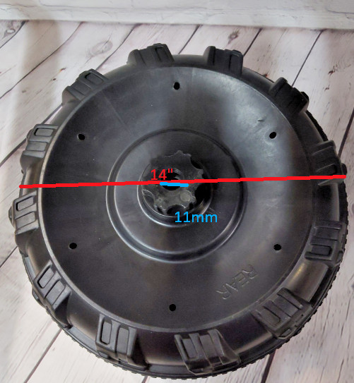 Genuine Best Choice Rear Wheel & Hubcap For Model SKY2856, 2857, 2858 and others